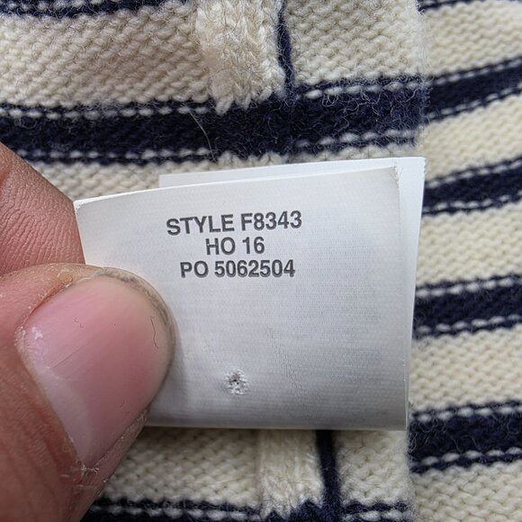 Crewcuts Girls L/XL Black Gold Striped Beanie Hat With Heart Accents Winter Warm - Picture 6 of 6